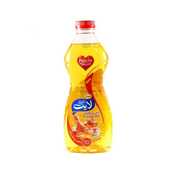 روغن لايت سرخ کردني شفاف بدون پالم 900 گرمي طبيعت