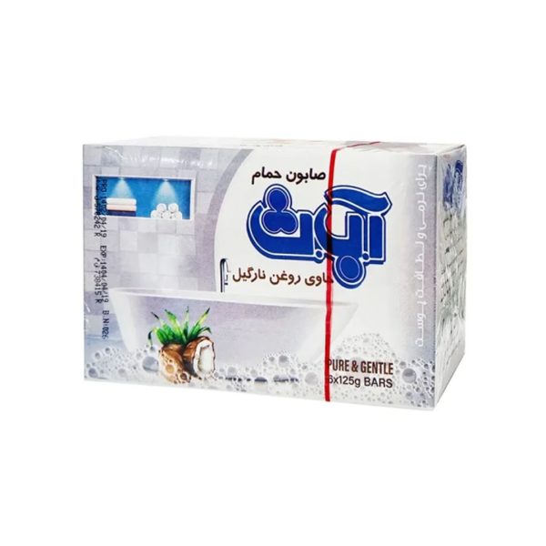 صابون سفيد 125 گرمي 6 تايي آ ب ث