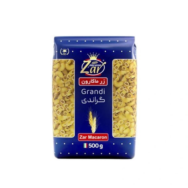 ماکارونی شلز 500 گرمی زر ماکارون