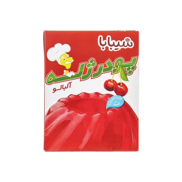 پودر ژله آلبالو  100 گرمی شیبابا