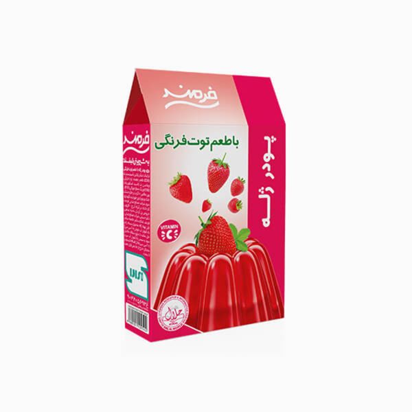پودر ژله توت فرنگي فرمند