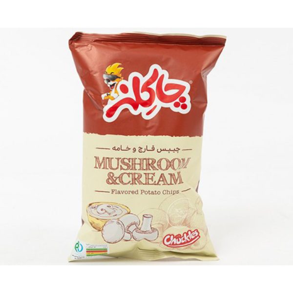 چیپس قارچ و خامه 75 گرمی چاکلز