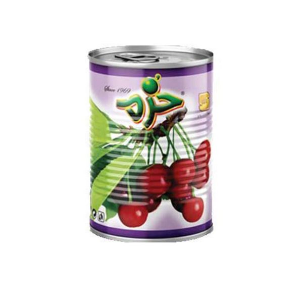 کمپوت آلبالو درب دار کليد دار خرم