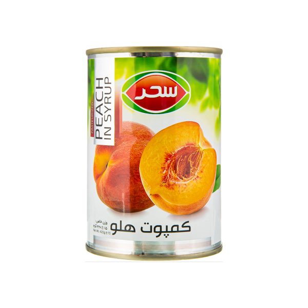 کمپوت هلو 420 گرمي سحر