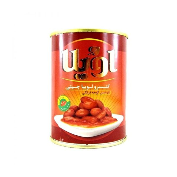 کنسرو لوبيا چيتي در سس گوجه فرنگي اويلا