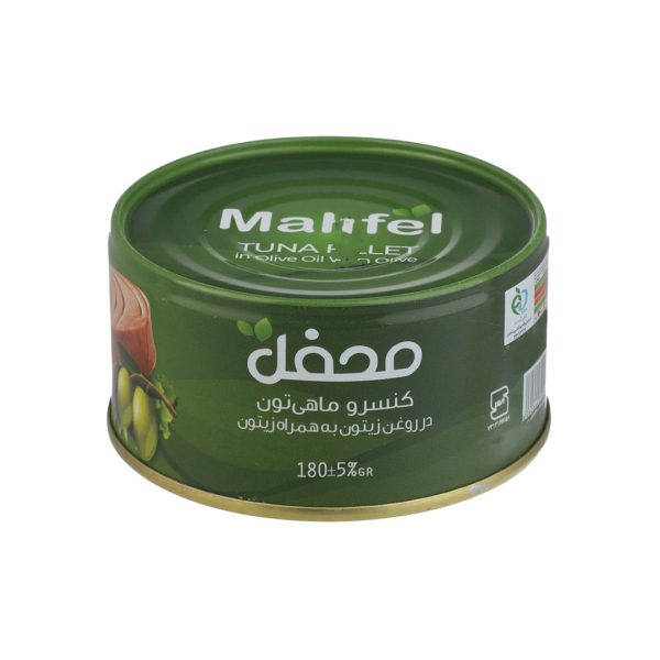 کنسرو ماهی 180 گرمی روغن زیتونی محفل