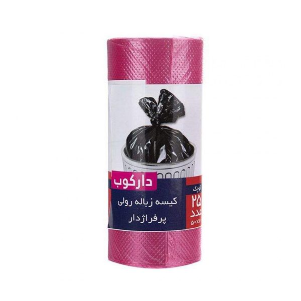 کیسه زباله قرمز کوچک 25 برگي 65*50 دارکوب