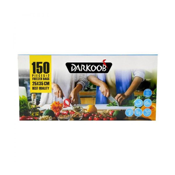 کیسه فریزر جعبه اي 150 عددي 35*25 دارکوب