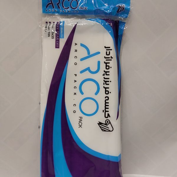 کیسه فریزر 100 برگ 25*35 ساده آرکوپک
